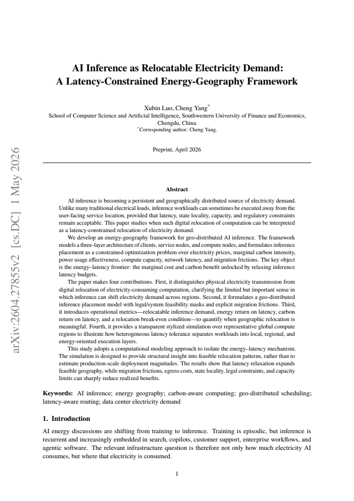 First page