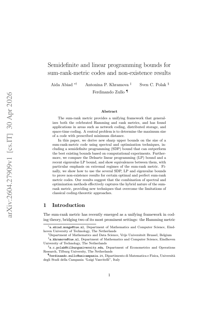 First page