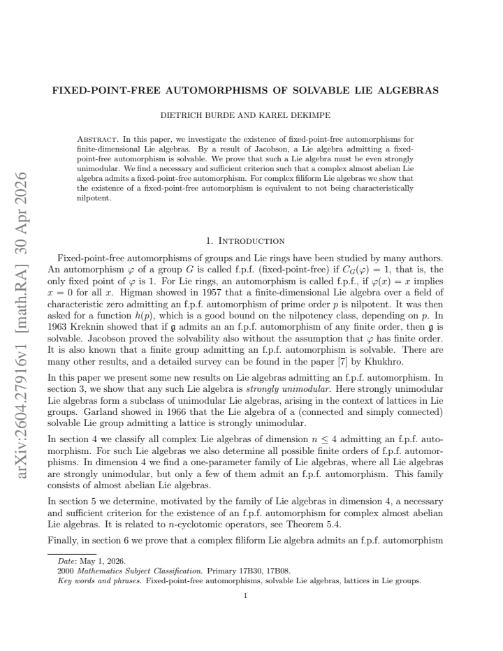 First page