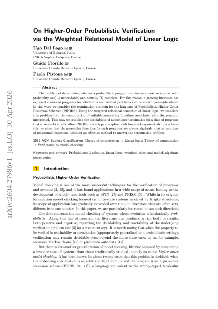 First page