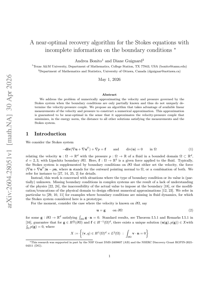 First page