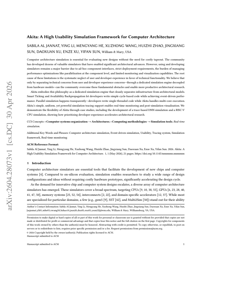 First page