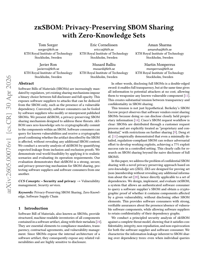 First page