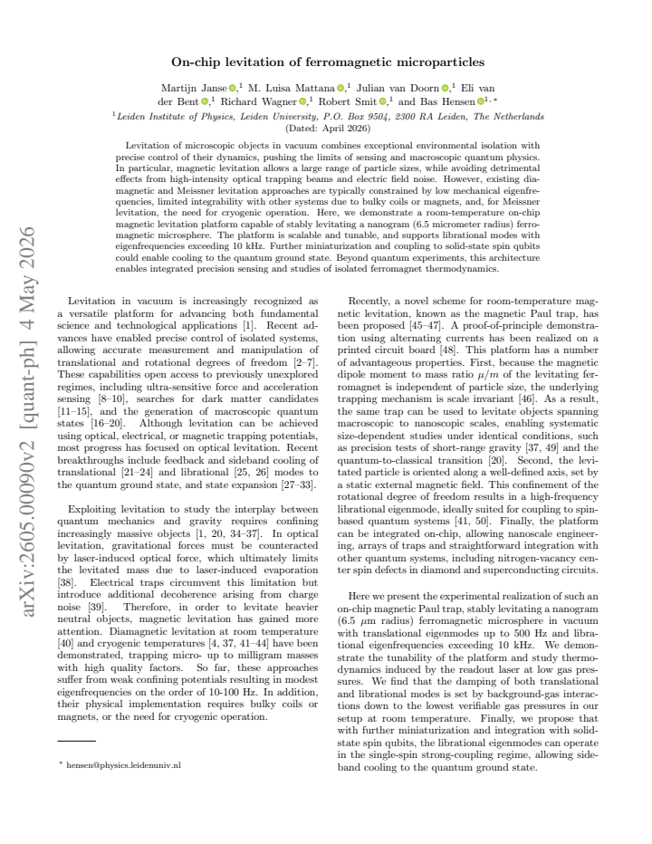 First page