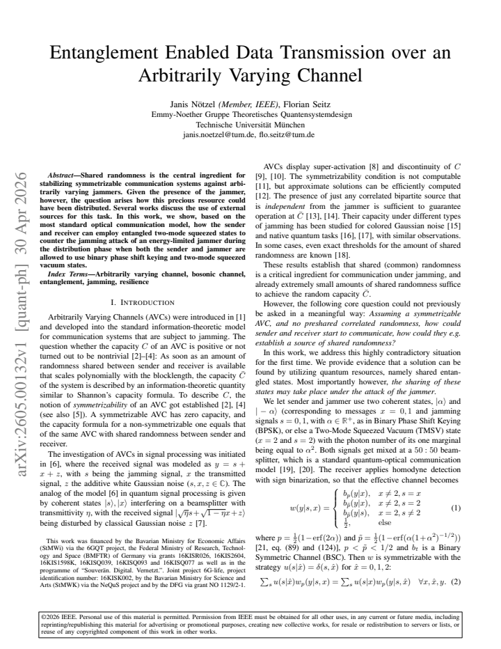First page