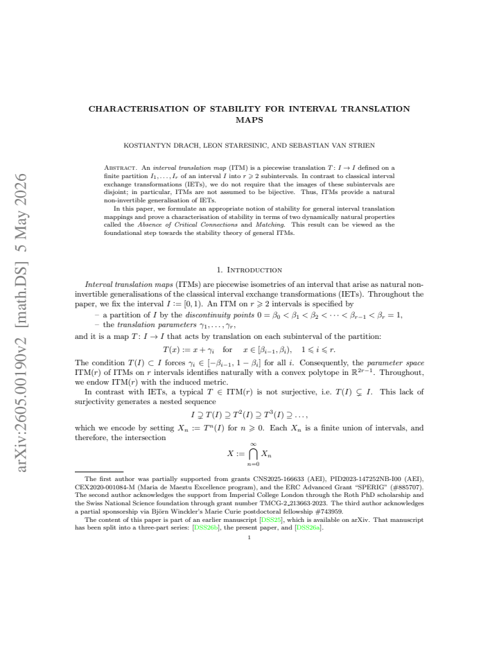 First page