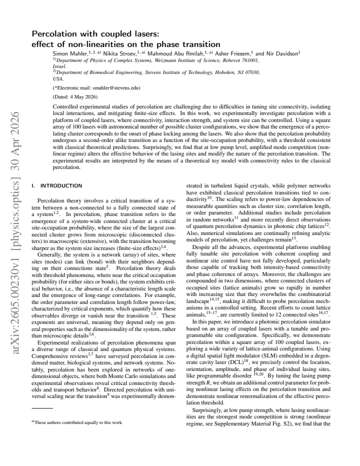 First page