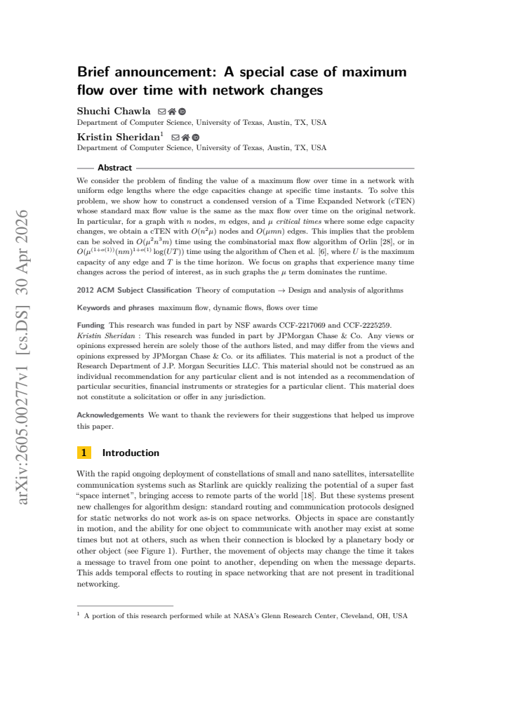 First page
