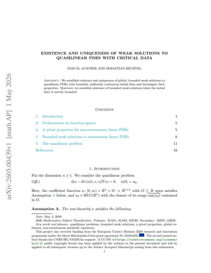 First page