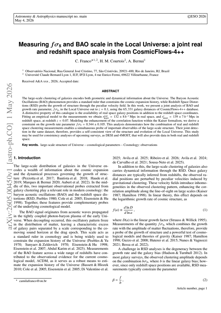 First page