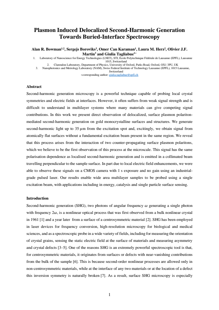 First page