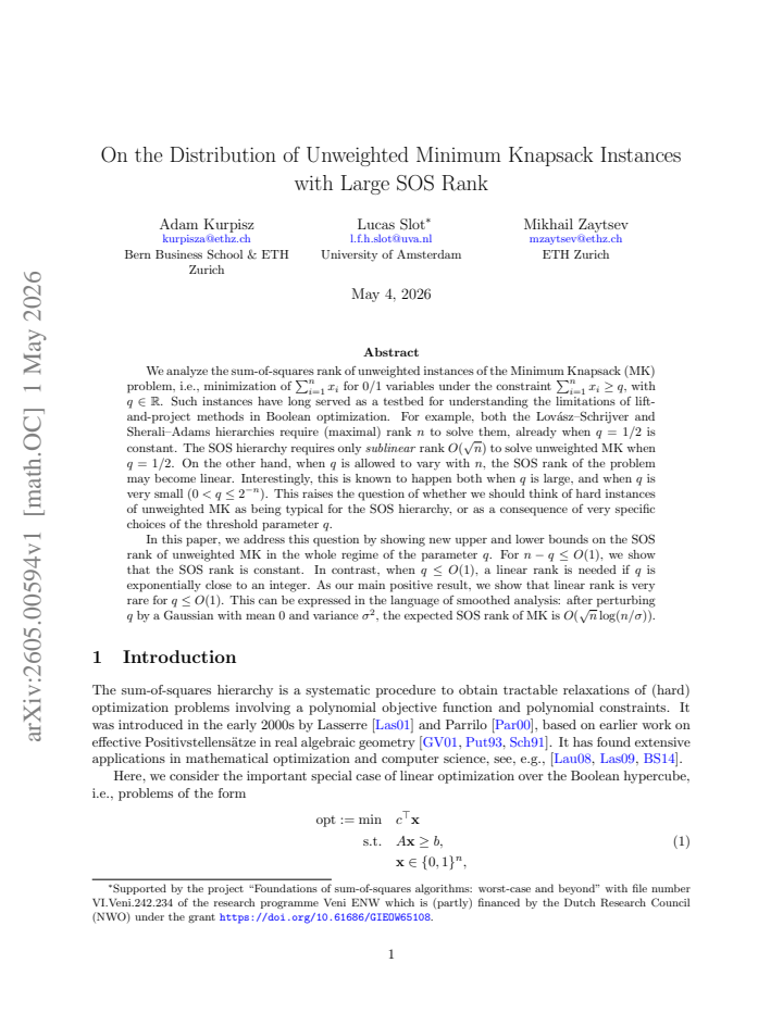 First page