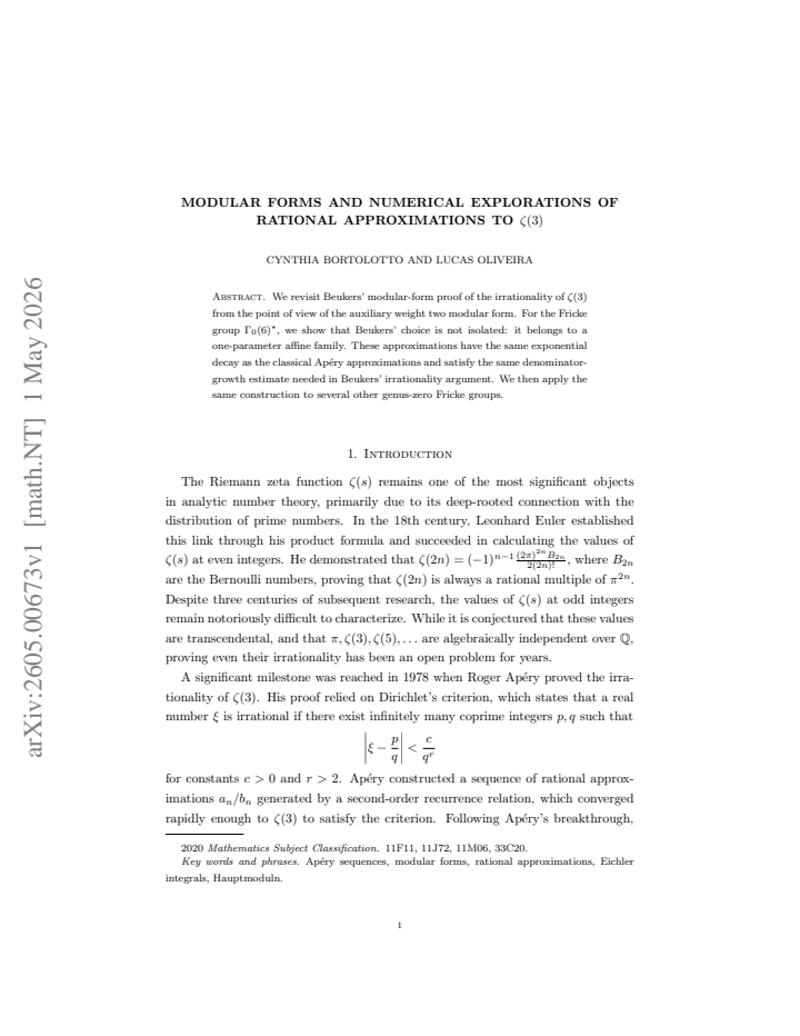 First page