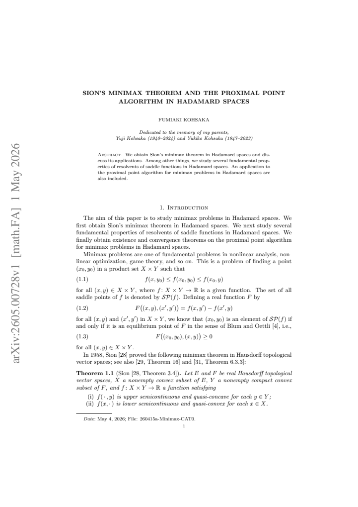 First page