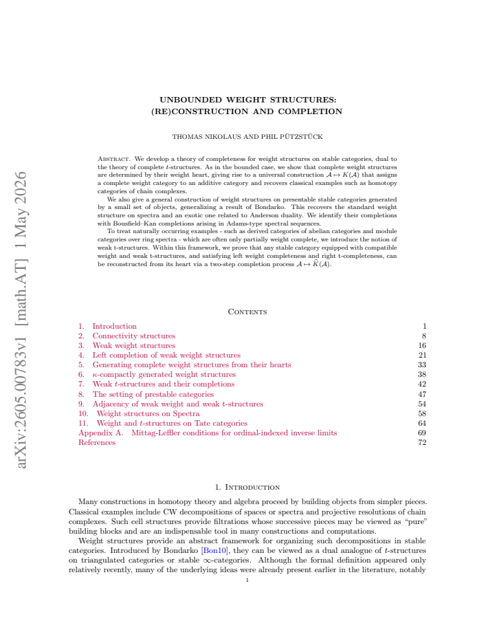 First page