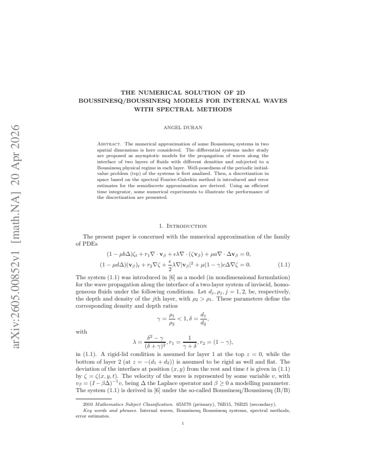 First page