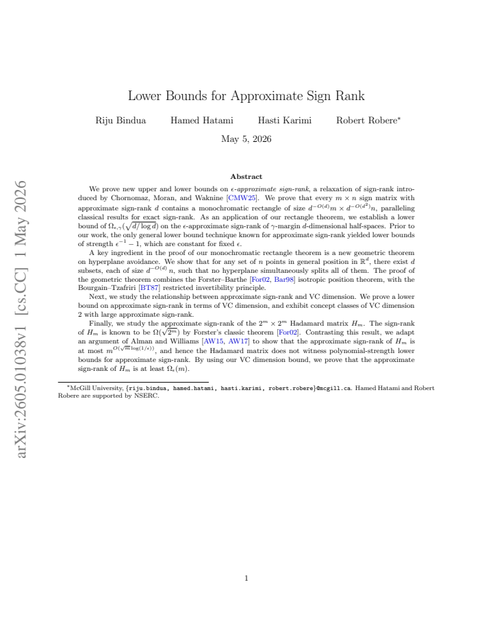 First page