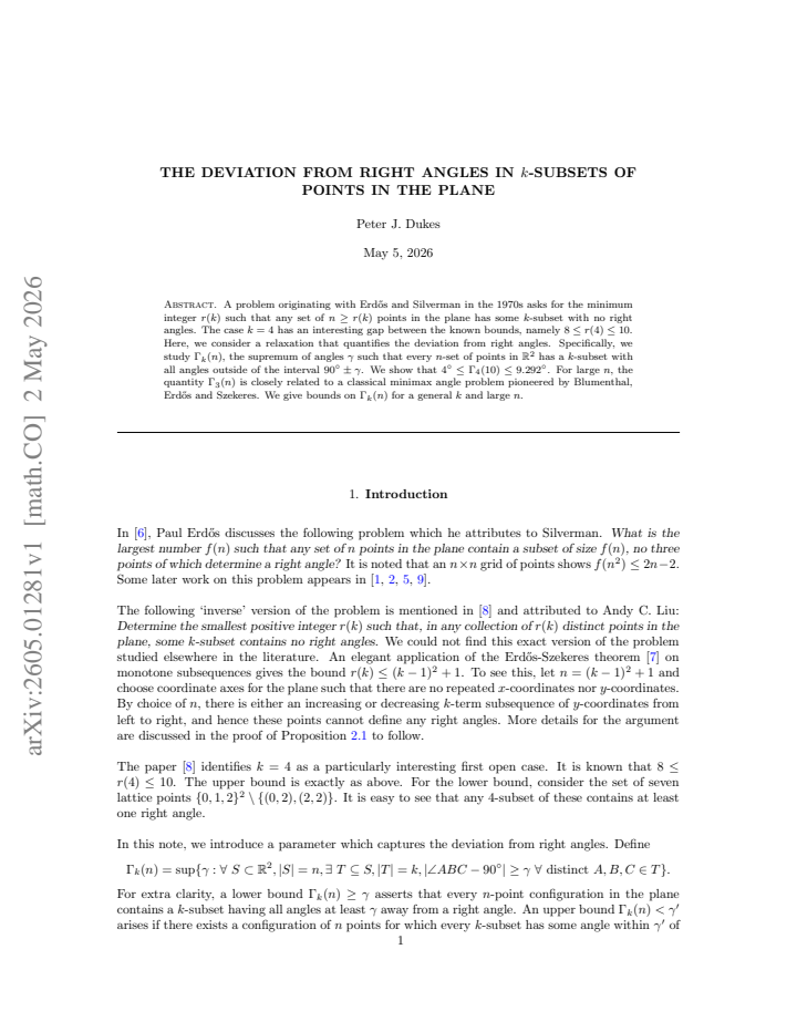 First page
