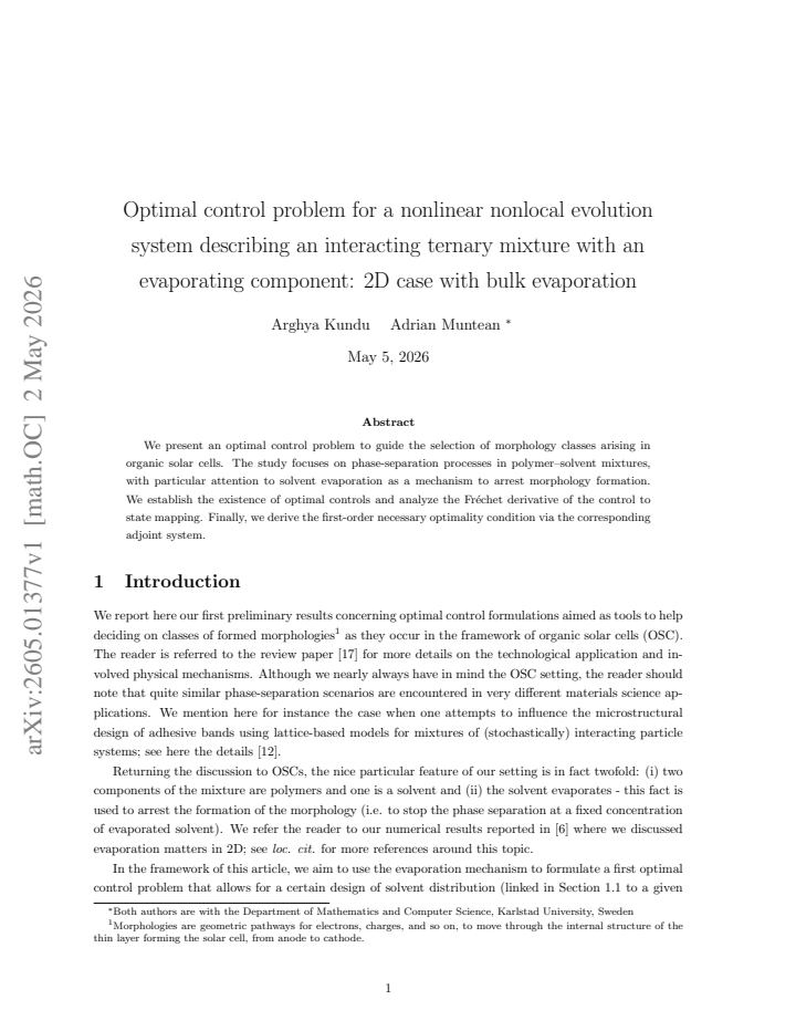First page