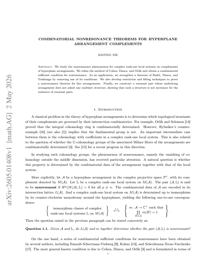 First page