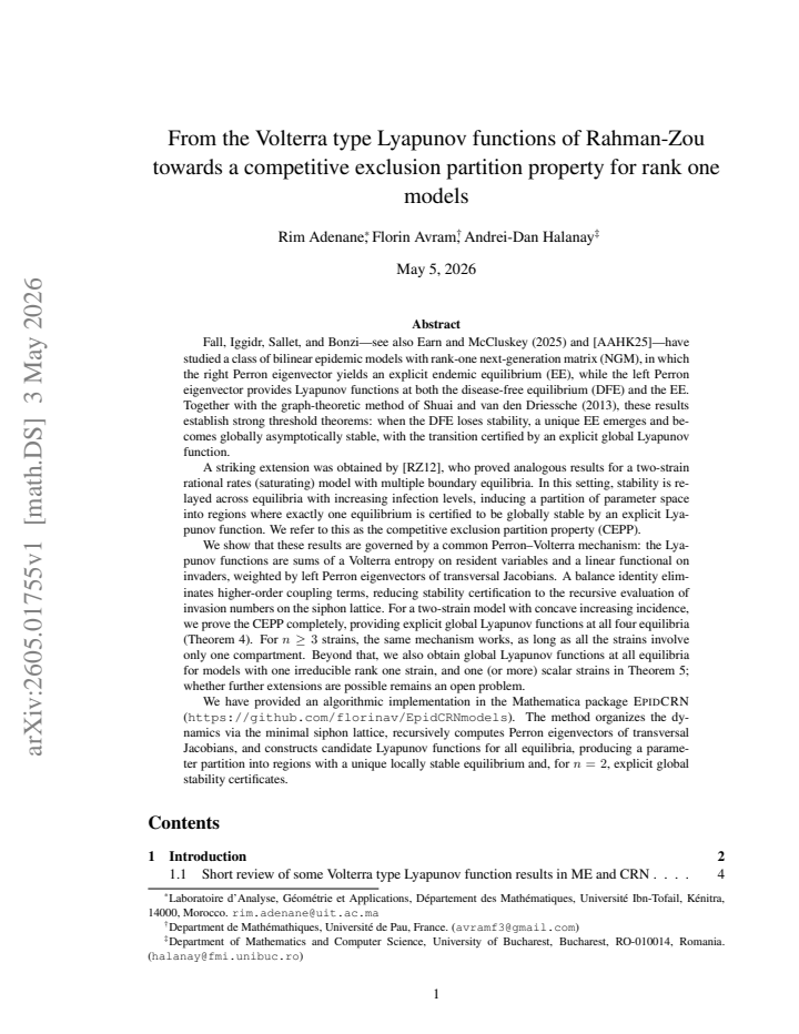 First page