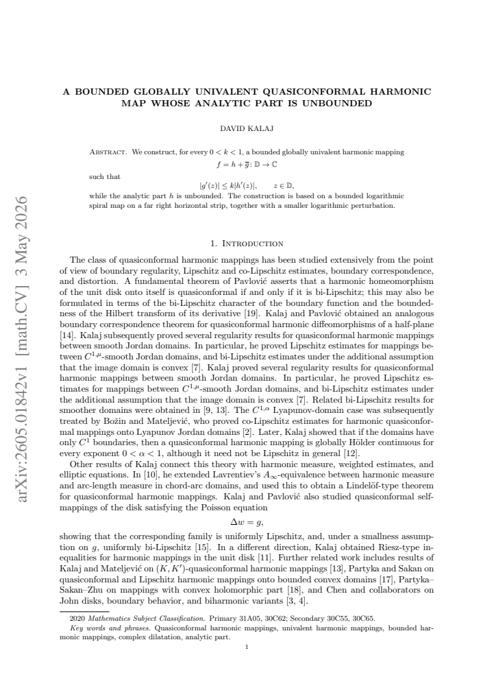 First page