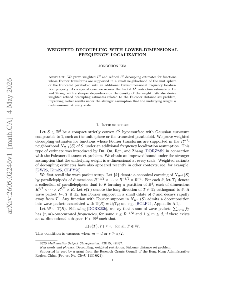 First page