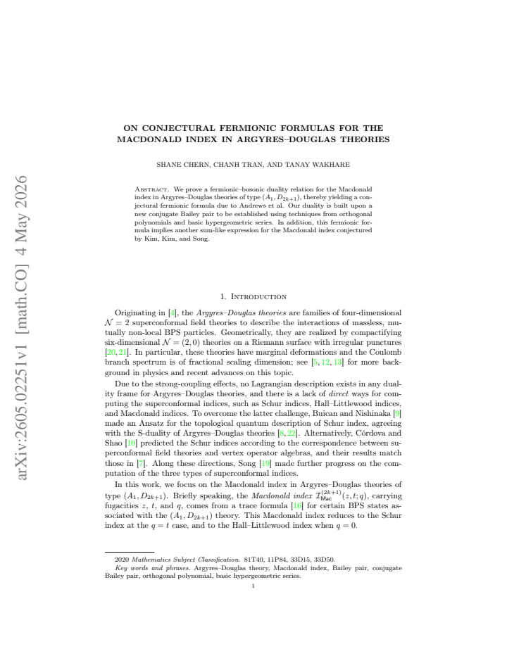 First page