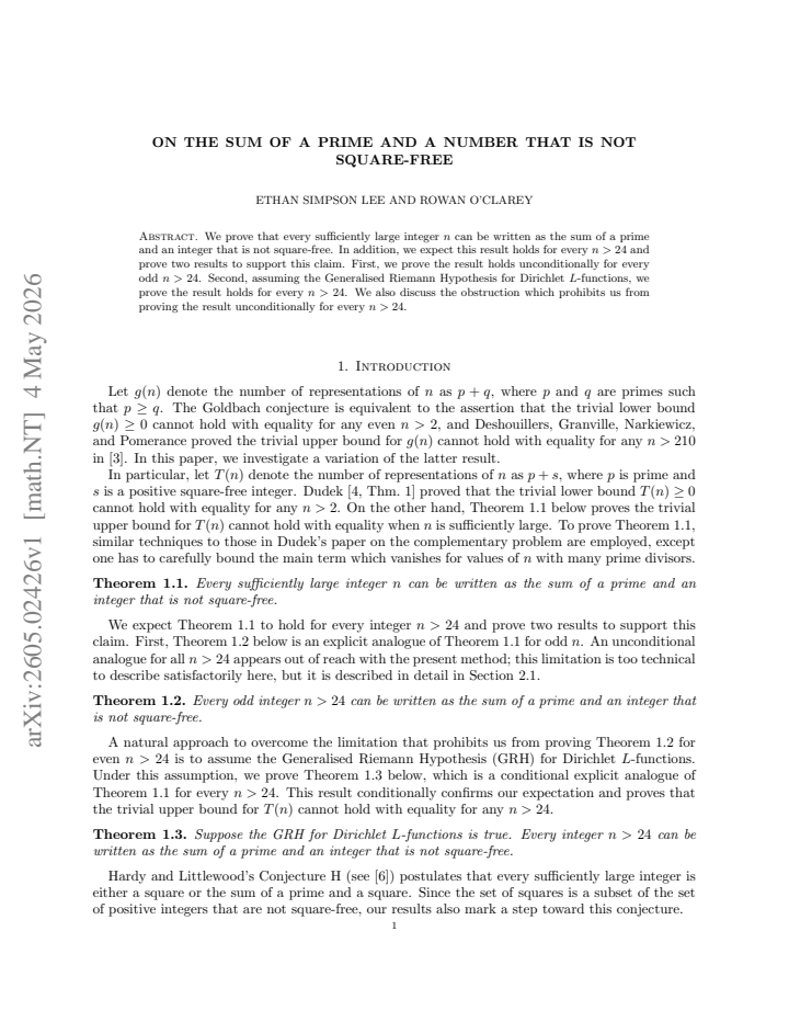 First page