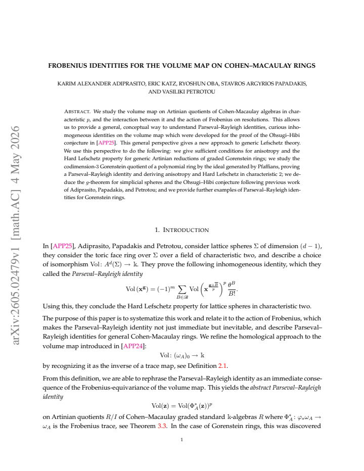 First page