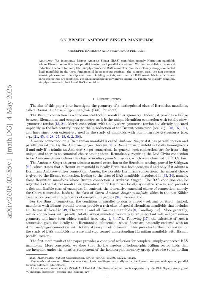 First page