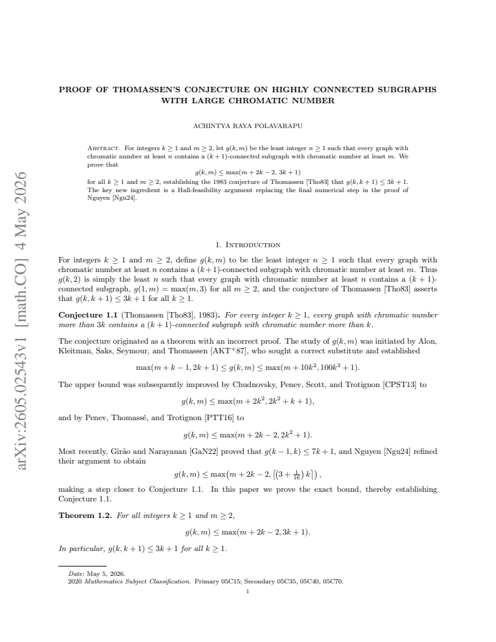 First page