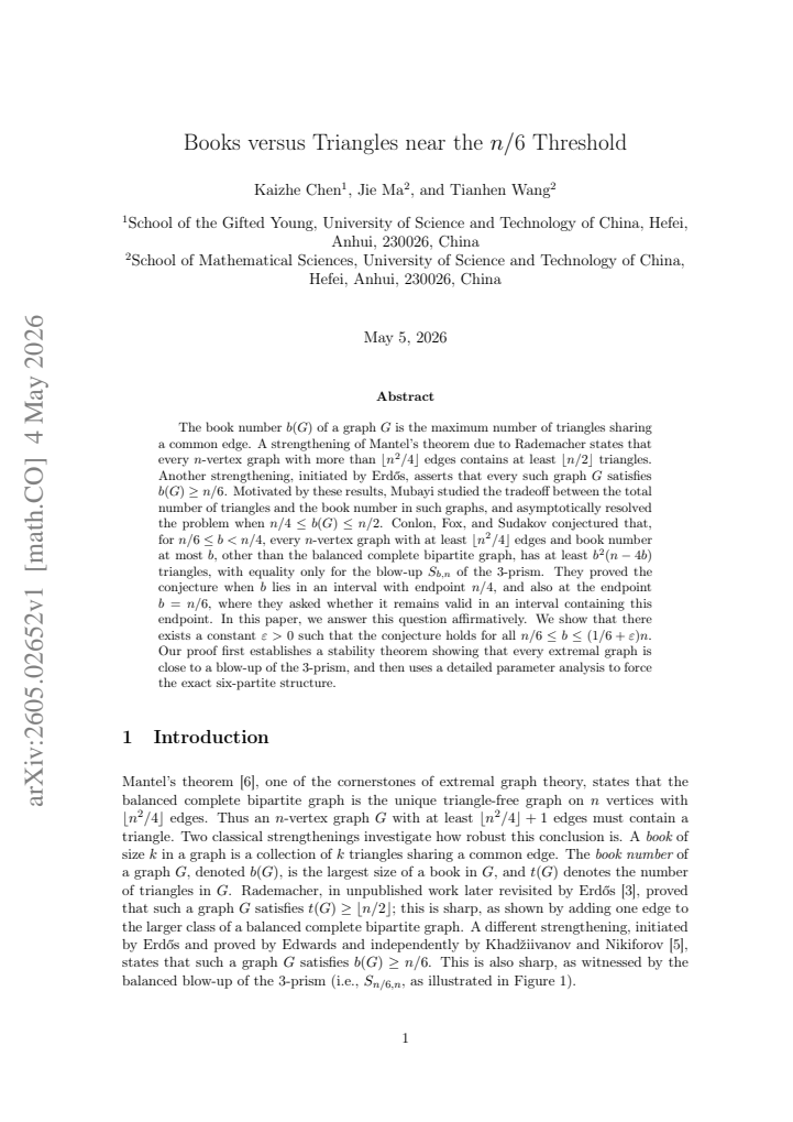 First page