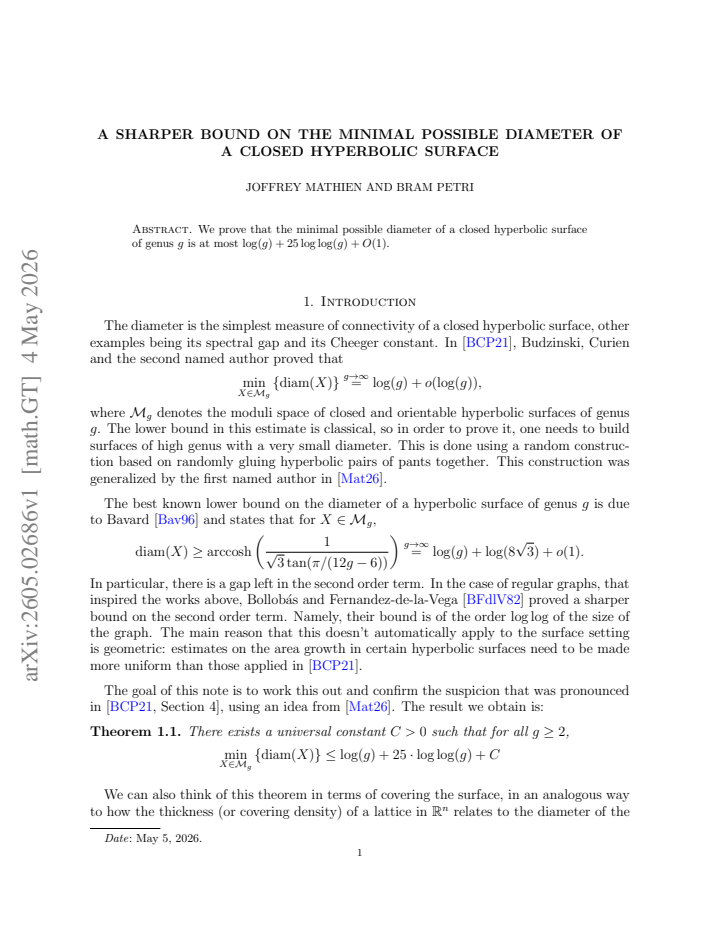 First page