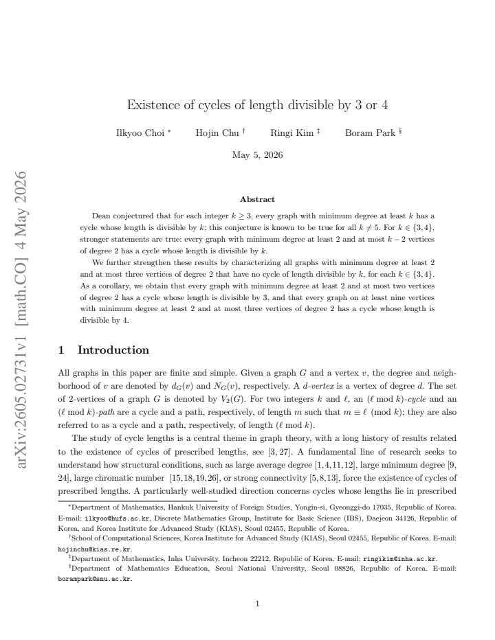 First page