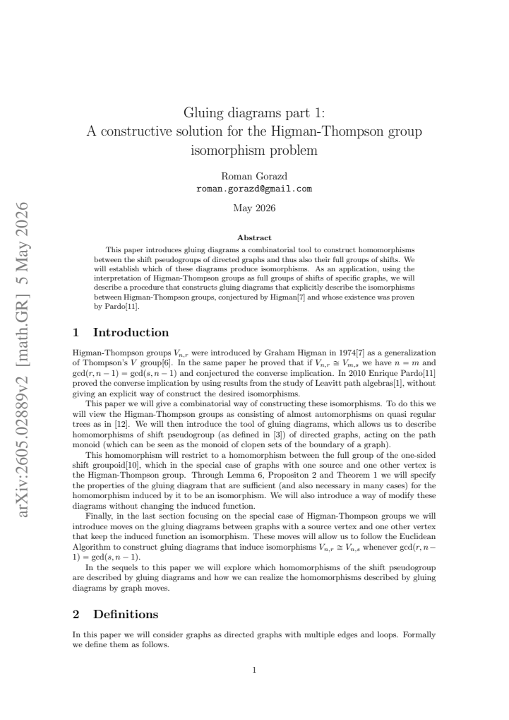 First page