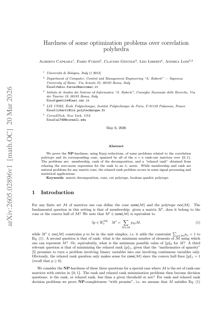 First page