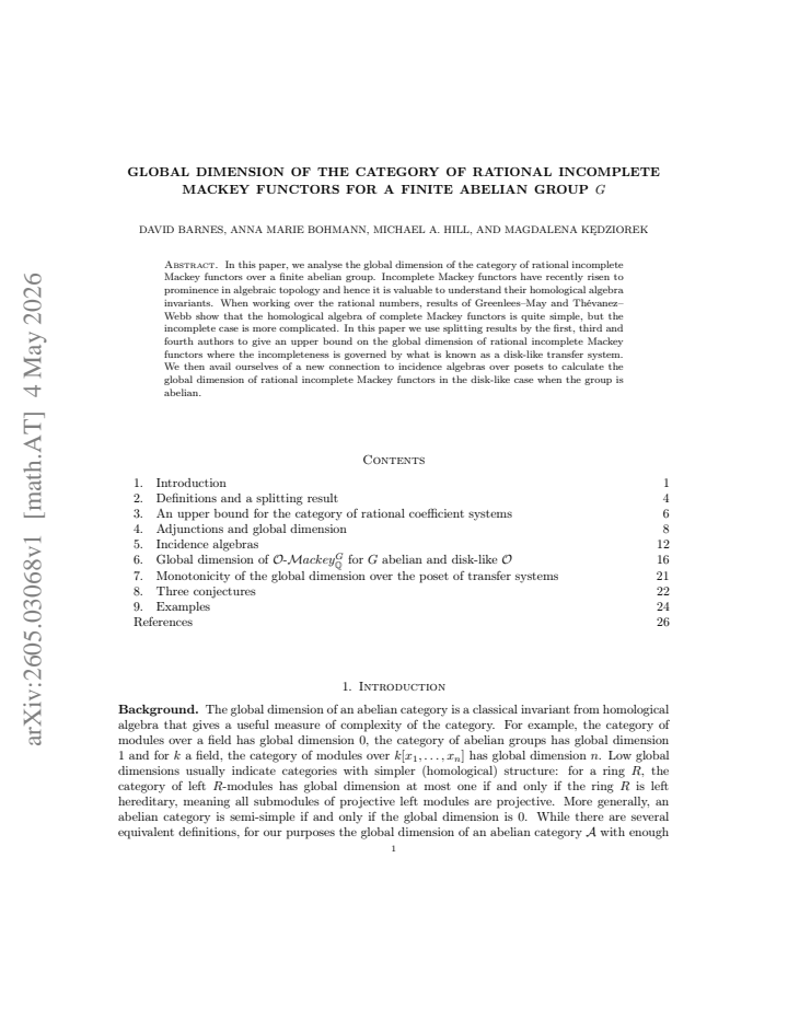 First page