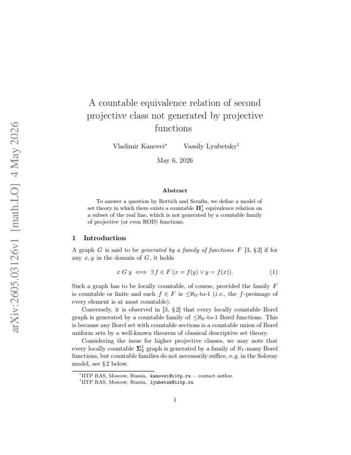 First page