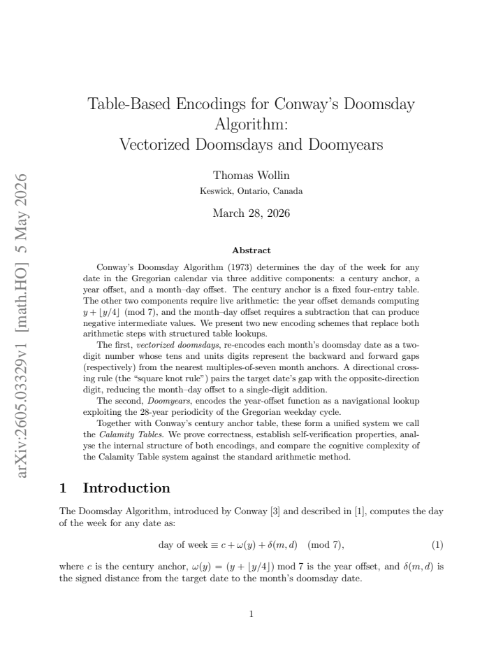 First page
