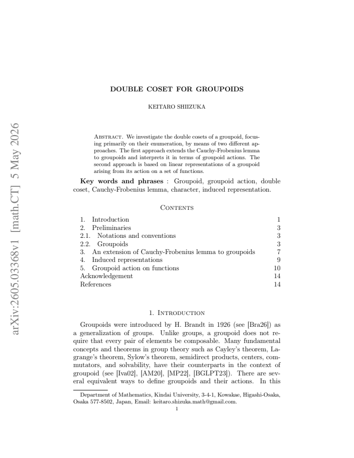 First page