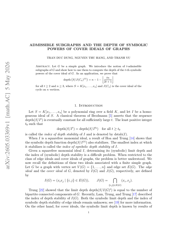 First page