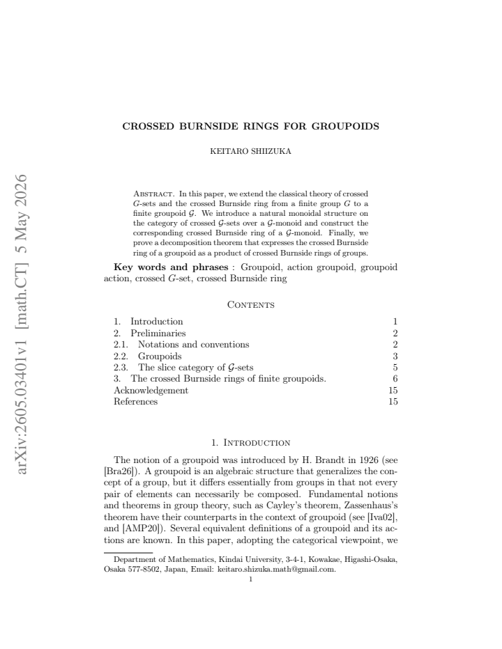 First page