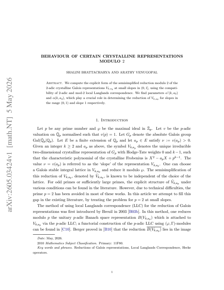 First page