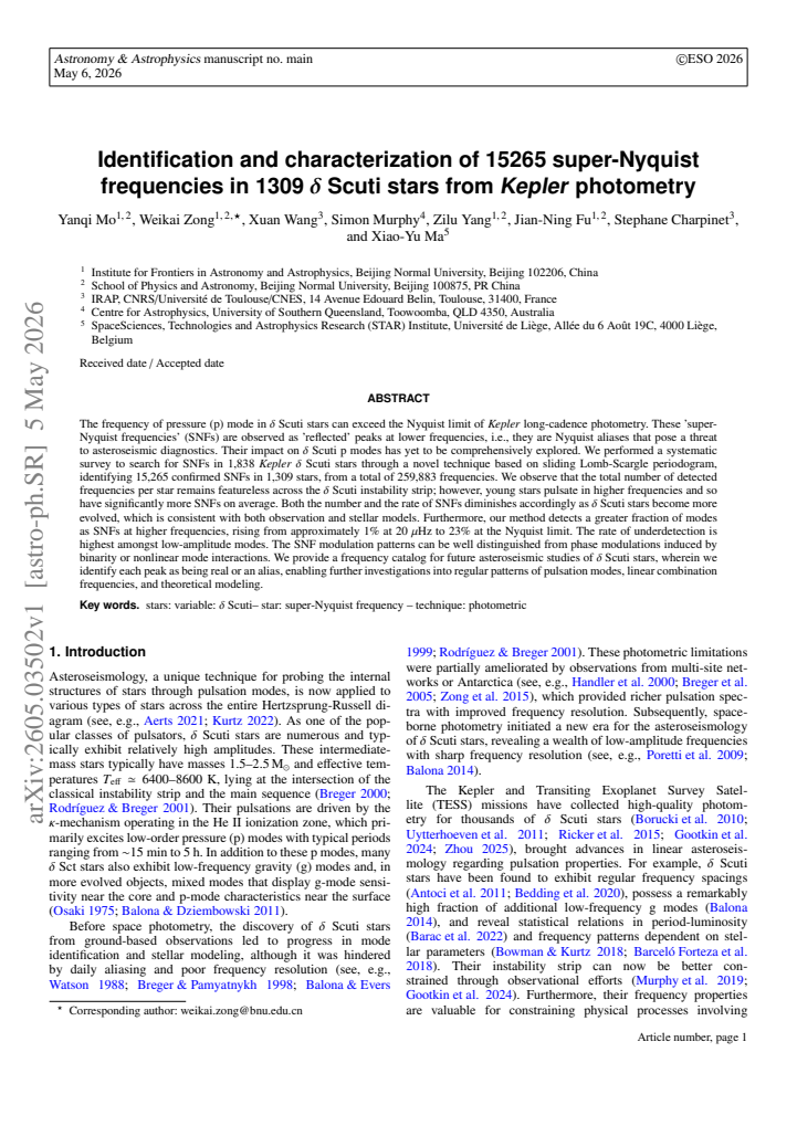 First page