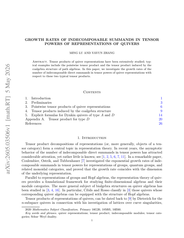 First page