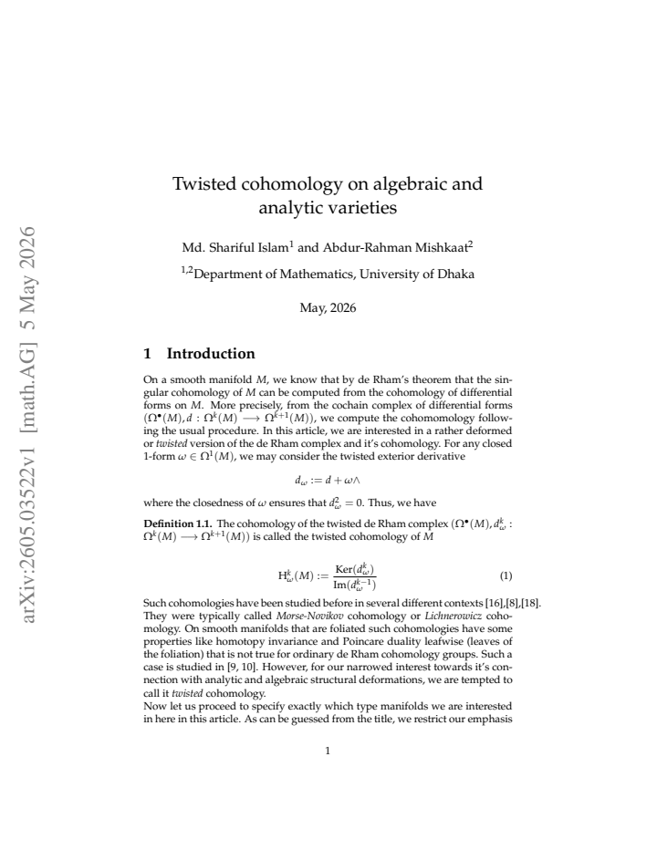 First page
