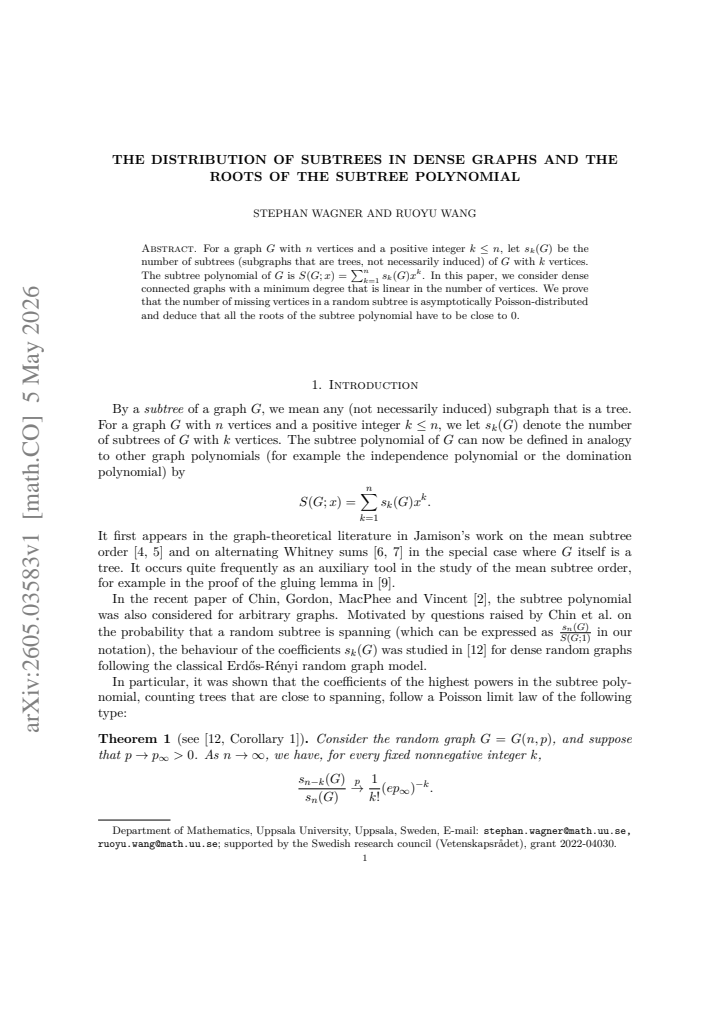 First page