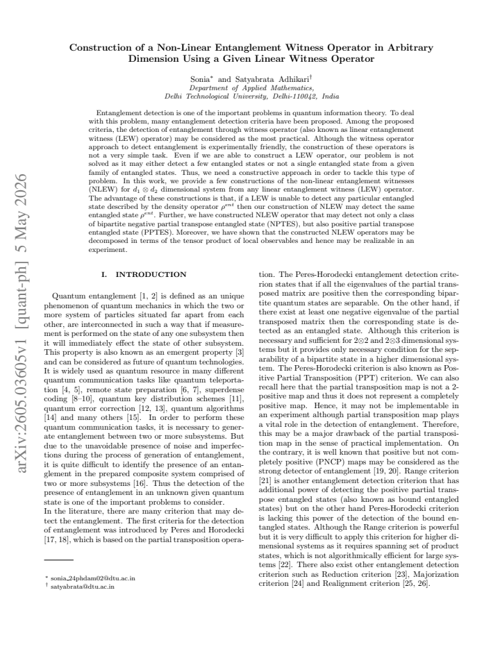 First page