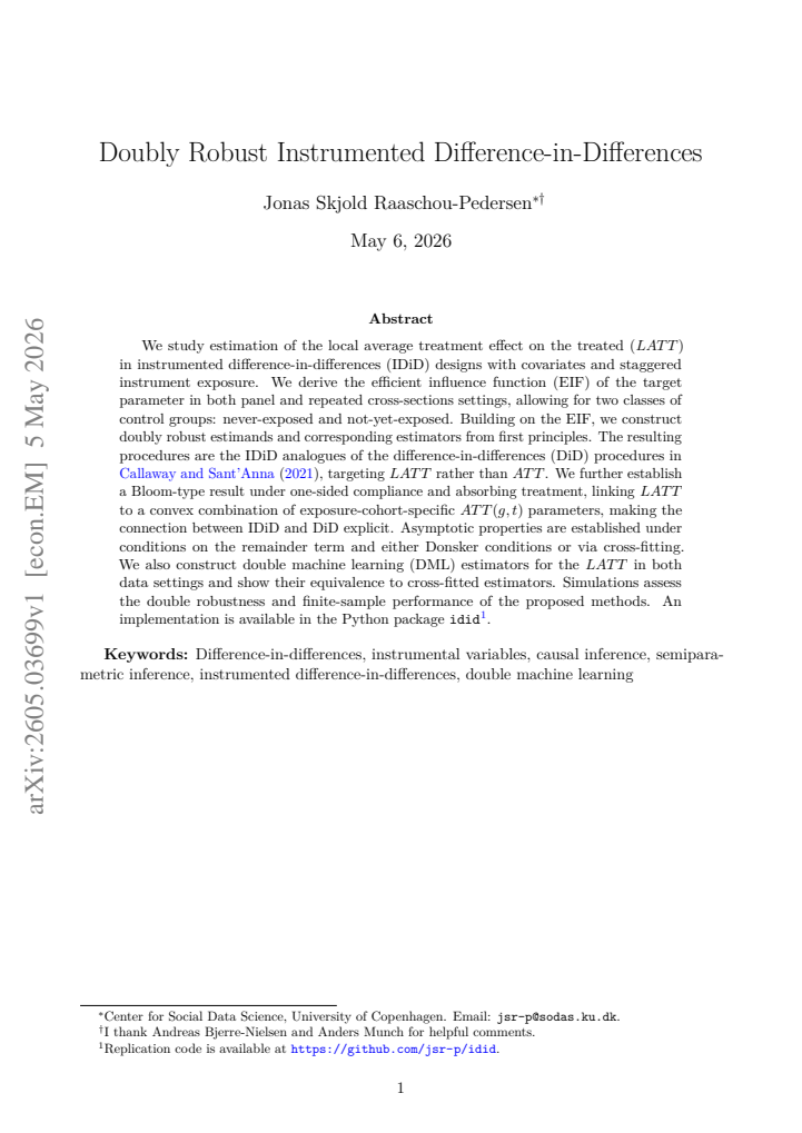First page